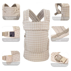 VIFOYO All - in - One 4 - Season Baby Carrier(houndstooth) - VIFOYO