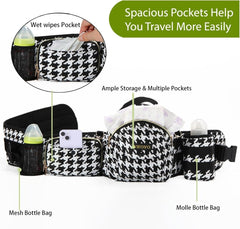 VIFOYO Baby Hip Seat Carrier with Lumbar Support, 3D Anti - Slip Protection (Houndstooth) - VIFOYO